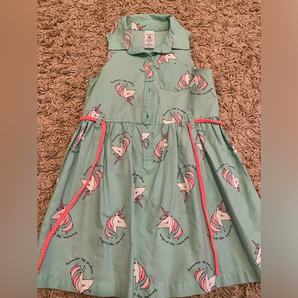 Girls unicorn dress